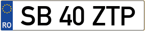 Trailer License Plate